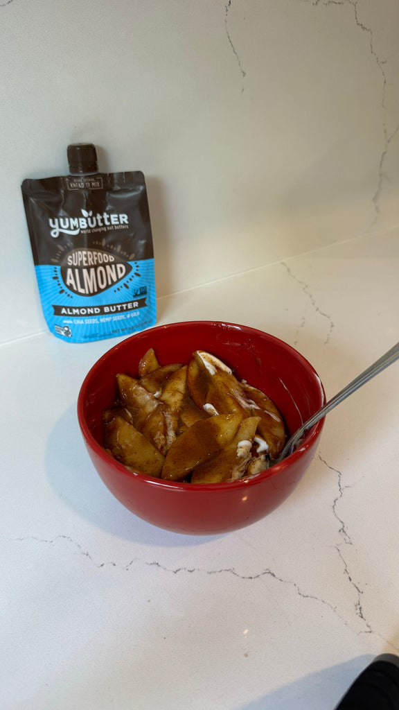 High Protein Apple & Almond Butter Yogurt Bowl – Yumbutter // World ...